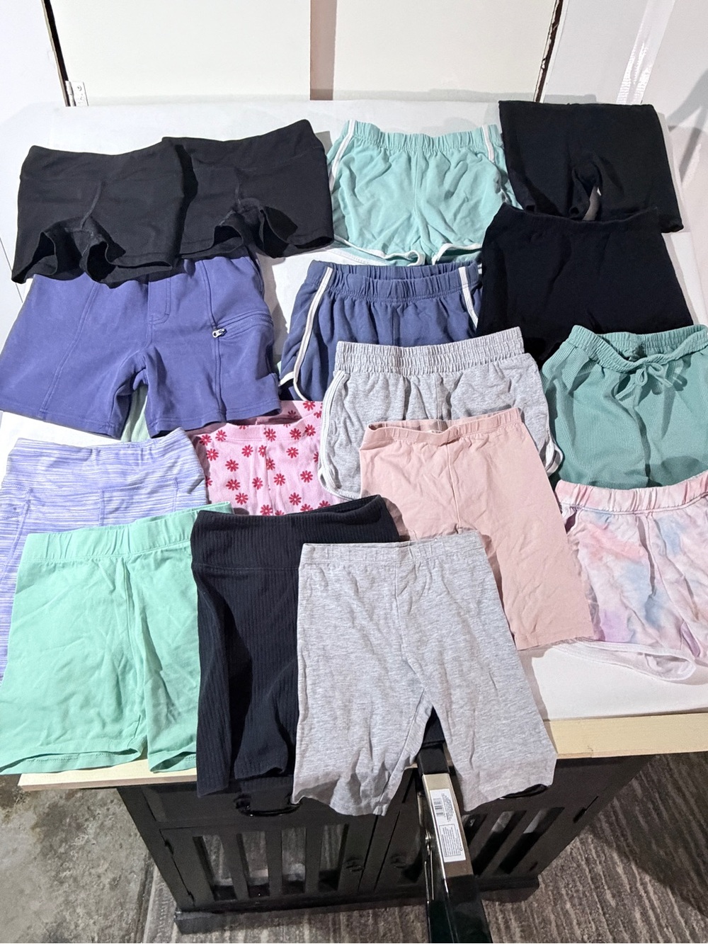 Mixed Girls' Bike Shorts and Lounge Bottoms - Assorted Colors 16 pcs